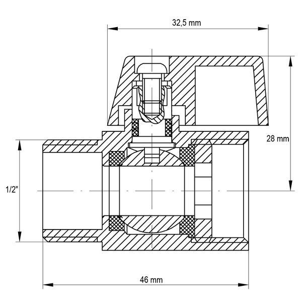 Кран "міні" 1/2" ГШМ Koer KR.401 (KR0156) KR0156 фото