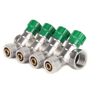 Колектор вентильний з фитингом Koer KR.1123-4 3/4"x4 ways (KR2831) KR2831 фото