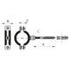 Хомут трубний оцинкований Koer KCB.20 1-1 /2" (47-51) чорний (KR2799) KR2799 фото 2