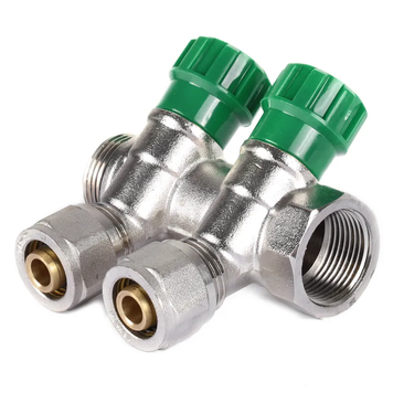 Колектор вентильний з фитингом Koer KR.1123-2 3/4"x2 ways (KR2829) KR2829 фото