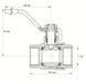Кран кульовий Koer 1 1/4" ГГР газ (KR.214.G) (KR0115)
