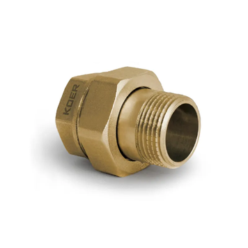 Згін американка прямий, БЕЗ НІКЕЛЮ KOER KR.341.WN - 3/4" (KR4737) KR4737 фото
