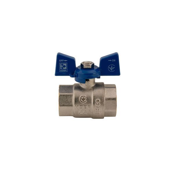 Кран кульовий Koer 3/4" ГГМ (KR.217.B) синій (KR2720) KR2720 фото
