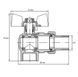 Кран з американкою 3/4" "антіпротечка"(Koer KR.228.W-Gi) кутовий білий (KR0193)
