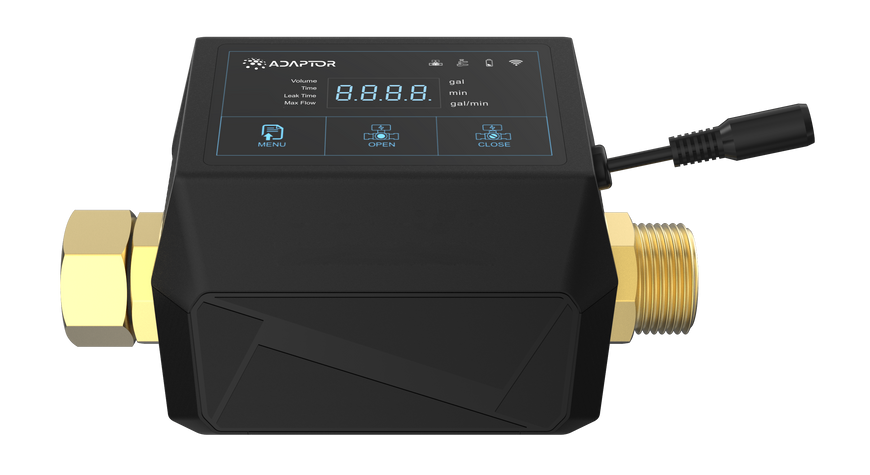 Adaptor ADP-ZL6 Smart Water Shut-Off Valve with Flow Protection and Built-In Battery (Wi-Fi + RF, 3/4")